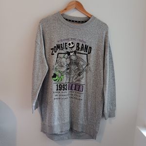 Disney Nightmare Before Christmas Sleepwear Women Size M Gray